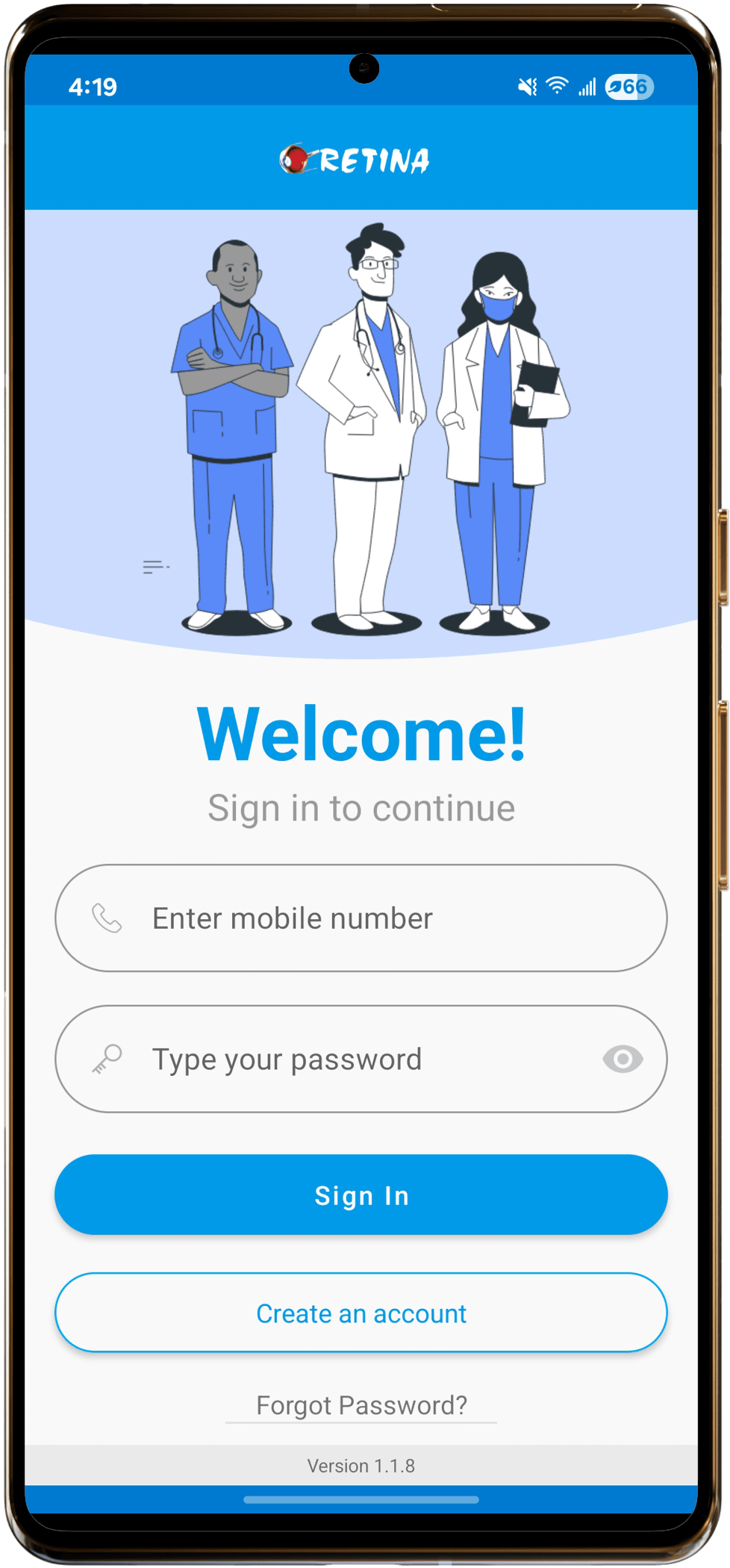 Welcome Screen